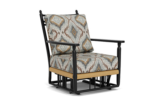 Lloyd Flanders - Low Country Glider Lounge Chair In Natural Finish With Yoko Mist Fabric - 77065067727 view 1
