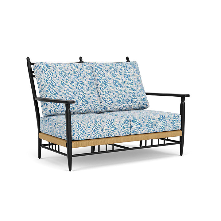 Lloyd Flanders - Low Country Loveseat In Natural Finish With Aman Capri Fabric - 770500671800 view 1
