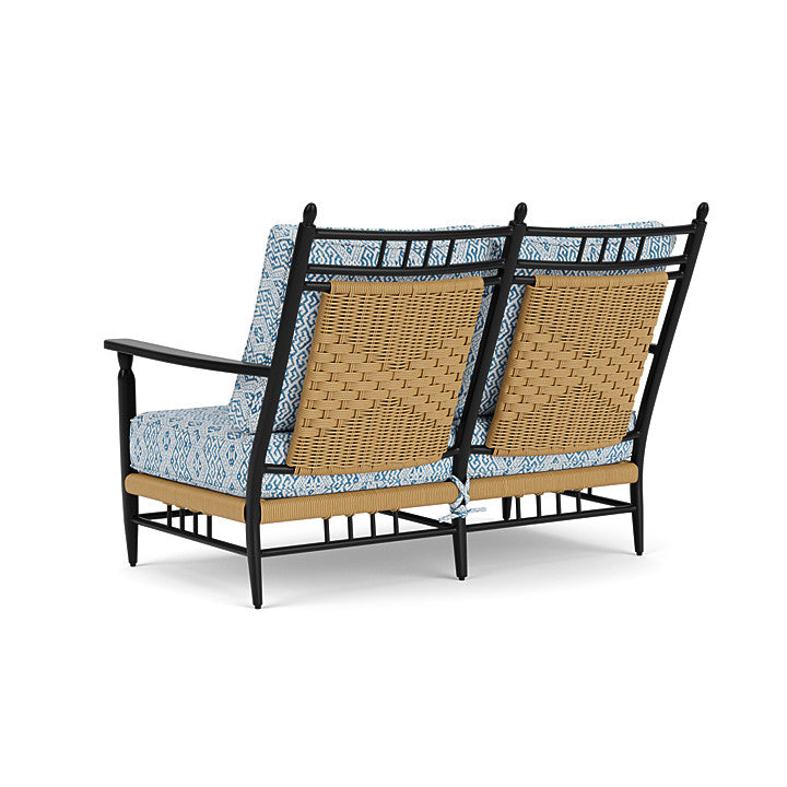 Lloyd Flanders - Low Country Loveseat In Natural Finish With Aman Capri Fabric - 770500671800 view 2