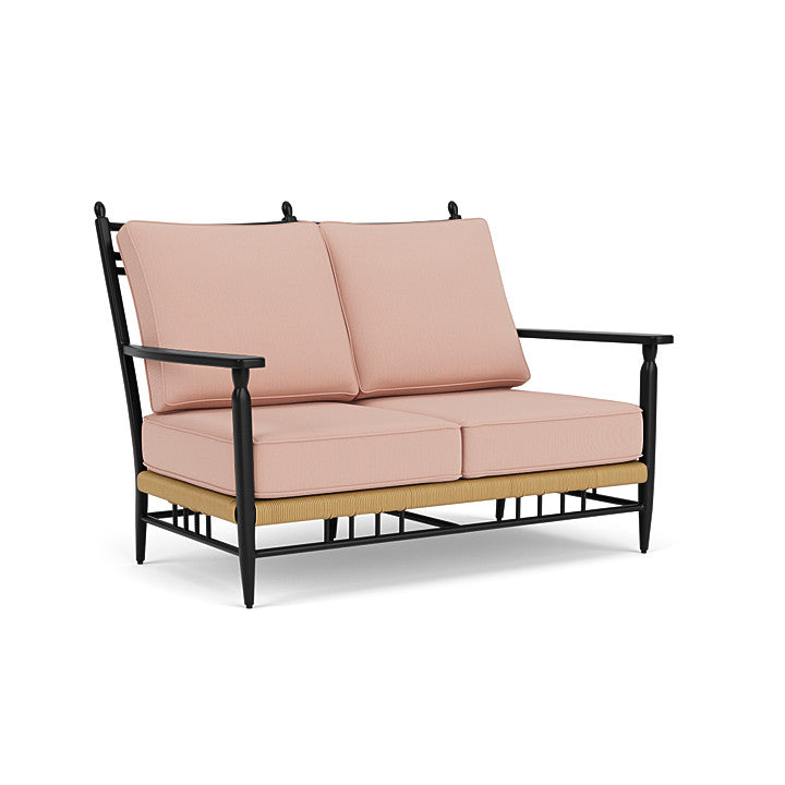 Lloyd Flanders - Low Country Loveseat In Natural Finish With Azulu Clay Fabric - 770500672033 view 1