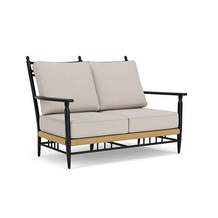 Lloyd Flanders - Low Country Loveseat In Natural Finish With Azulu Twine Fabric - 770500672034 view 1