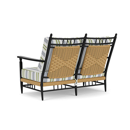 Lloyd Flanders - Low Country Loveseat In Natural Finish With Berkely Hall Green Fabric - 770500672062 view 2