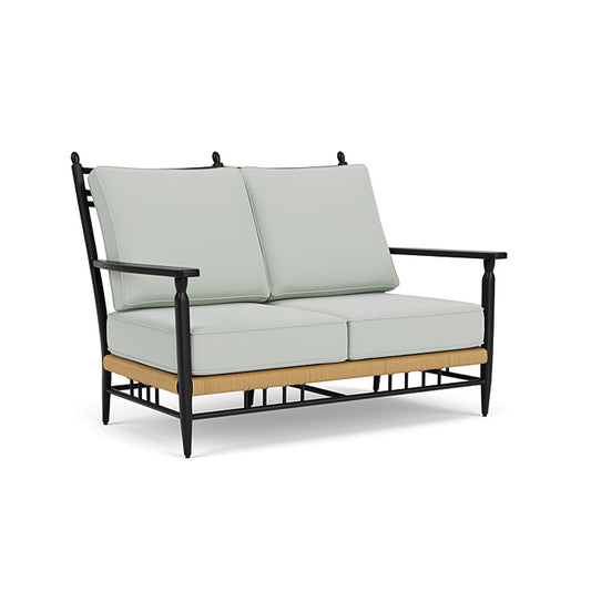 Lloyd Flanders - Low Country Loveseat In Natural Finish With Callen Celadon Fabric - 770500672024 view 1
