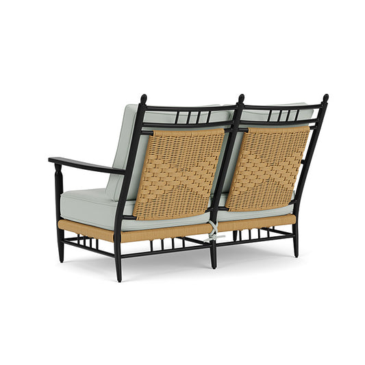 Lloyd Flanders - Low Country Loveseat In Natural Finish With Callen Celadon Fabric - 770500672024 view 2