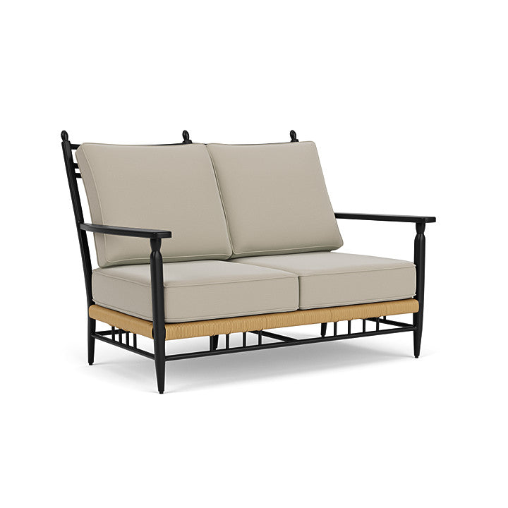 Lloyd Flanders - Low Country Loveseat In Natural Finish With Callen Driftwood Fabric - 770500672023 view 1