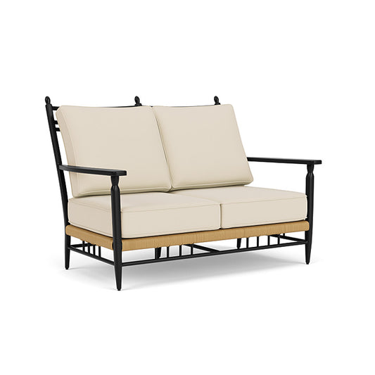 Lloyd Flanders - Low Country Loveseat In Natural Finish With Callen Pearl Fabric - 770500672021 view 1