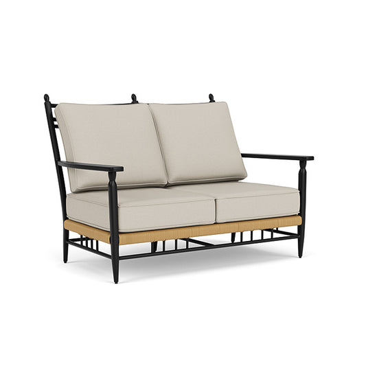 Lloyd Flanders - Low Country Loveseat In Natural Finish With Fife Fog Fabric - 77050067181 view 1