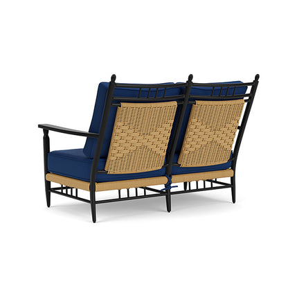 Lloyd Flanders - Low Country Loveseat In Natural Finish With Flagship Lapis Fabric - 770500671813 view 2