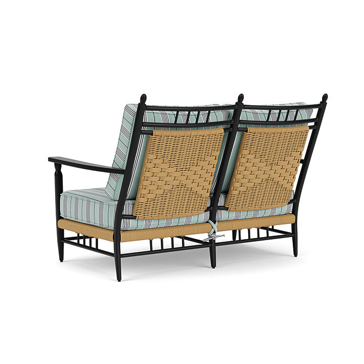 Lloyd Flanders - Low Country Loveseat In Natural Finish With Hansen Seaglass Fabric - 770500671926 view 2