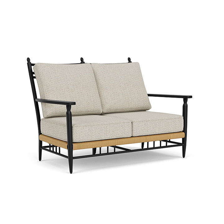 Lloyd Flanders - Low Country Loveseat In Natural Finish With Knotty Mineral Fabric - 770500672046 view 1