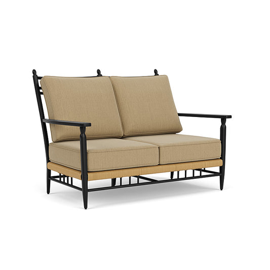 Lloyd Flanders - Low Country Loveseat In Natural Finish With Loveboat Saffron Fabric - 770500672009 view 1