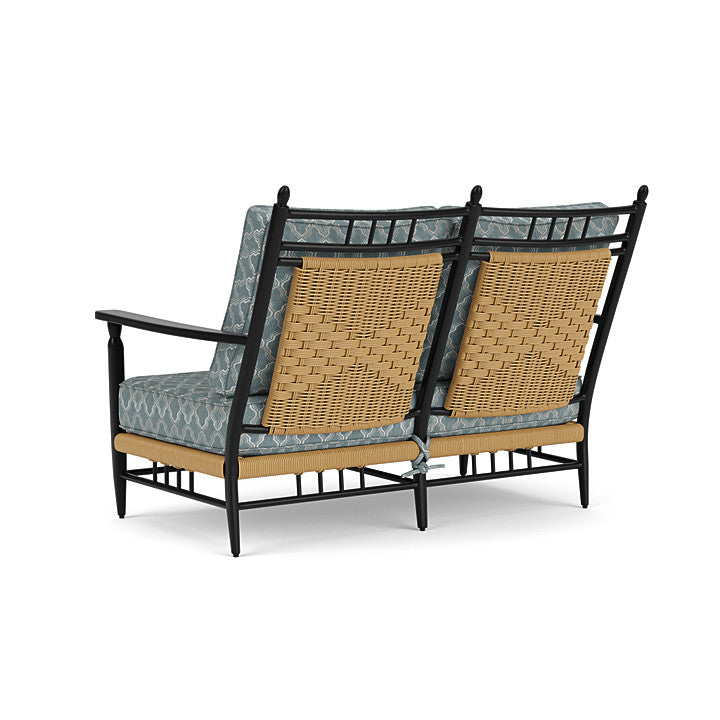 Lloyd Flanders - Low Country Loveseat In Natural Finish With Luna Mist Fabric - 770500672070 view 2