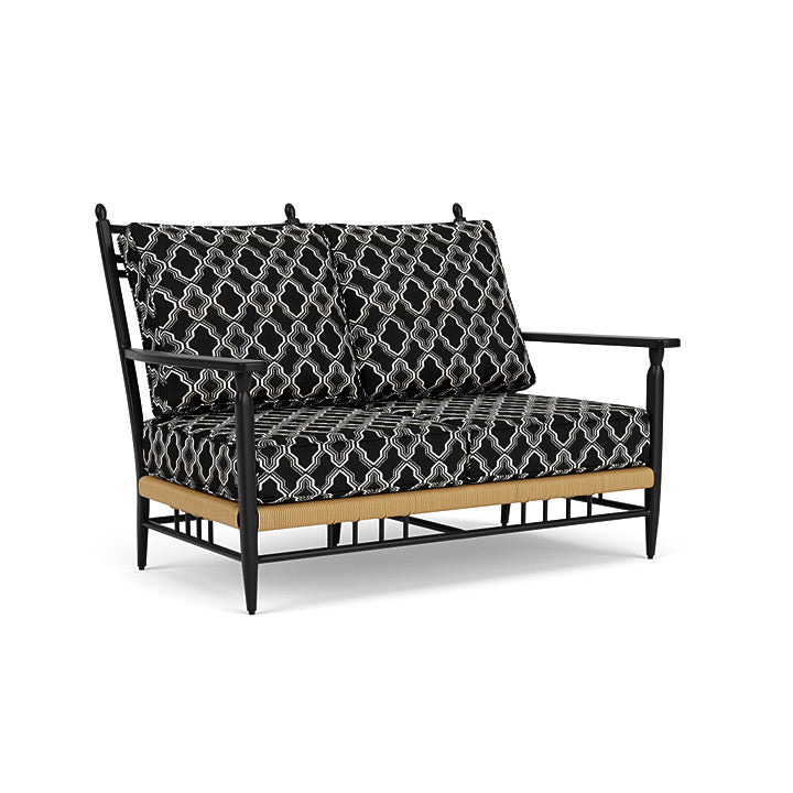 Lloyd Flanders - Low Country Loveseat In Natural Finish With Luna Onyx Fabric - 770500672071 view 1