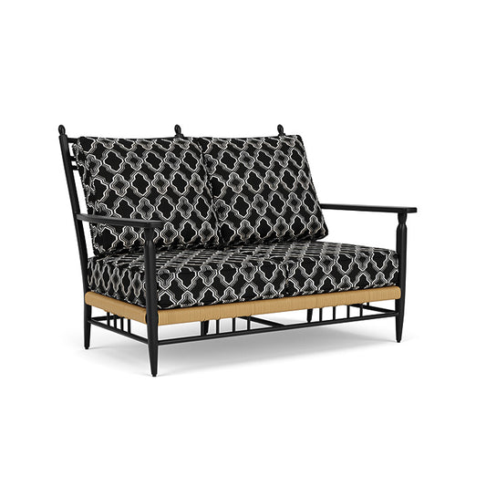 Lloyd Flanders - Low Country Loveseat In Natural Finish With Luna Onyx Fabric - 770500672071 view 1