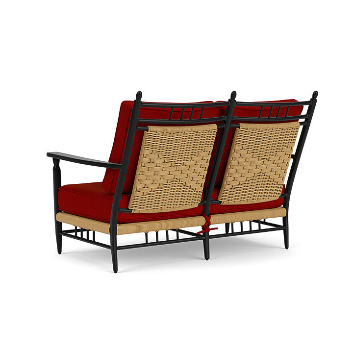 Lloyd Flanders - Low Country Loveseat In Natural Finish With Partyline Lollipop Fabric - 770500672054 view 2