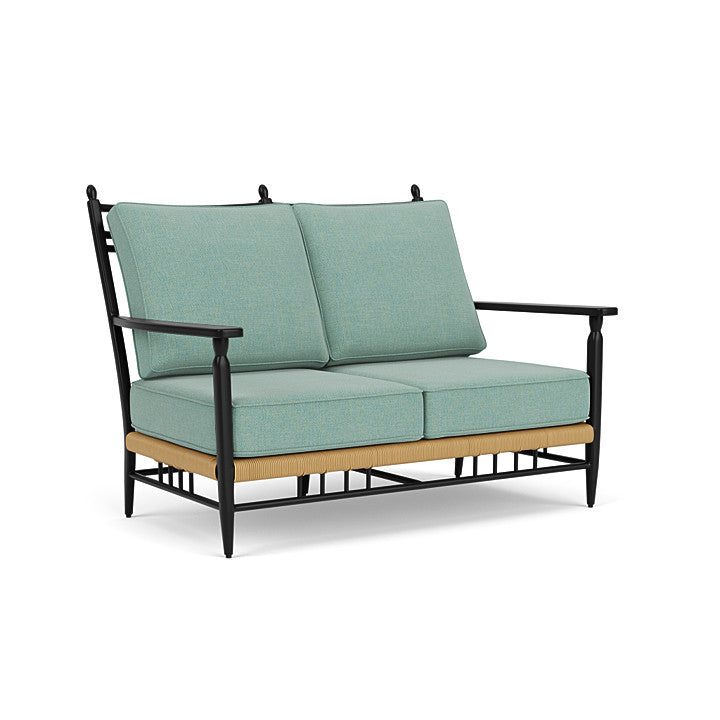 Lloyd Flanders - Low Country Loveseat In Natural Finish With Pavian Pool Fabric - 770500672045 view 1