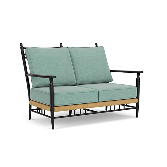 Lloyd Flanders - Low Country Loveseat In Natural Finish With Pavian Pool Fabric - 770500672045 view 1