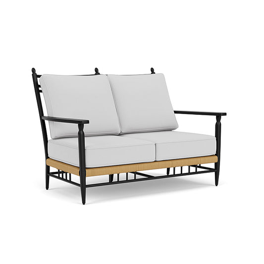 Lloyd Flanders - Low Country Loveseat In Natural Finish With Reflections Ice Fabric - 770500672052 view 1