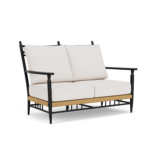 Lloyd Flanders - Low Country Loveseat In Natural Finish With Reflections Snow Fabric - 770500672014 view 1