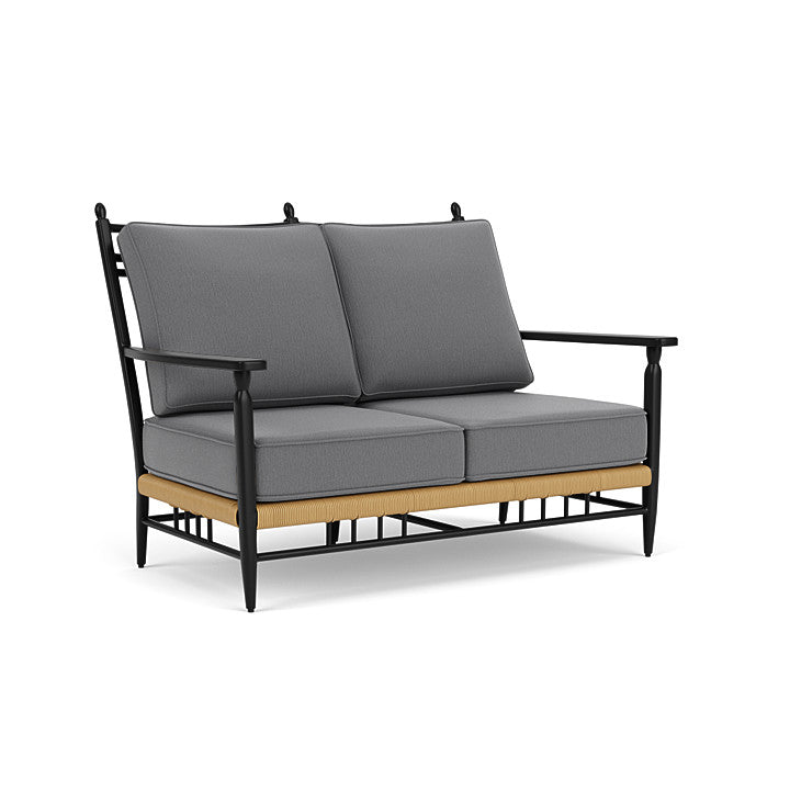 Lloyd Flanders - Low Country Loveseat In Natural Finish With Remy Graphite Fabric - 770500672003 view 1