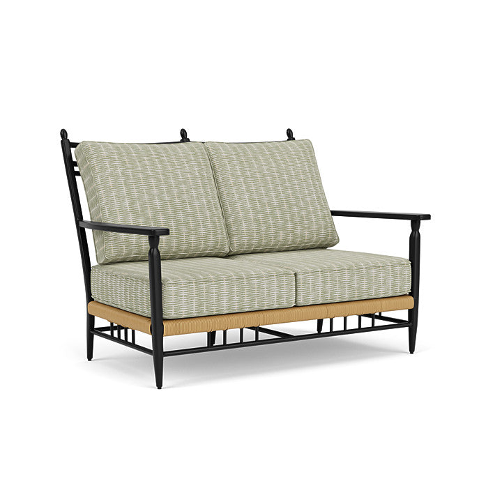 Lloyd Flanders - Low Country Loveseat In Natural Finish With Romulo Laurel Fabric - 770500672049 view 1