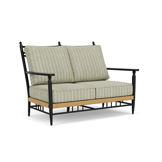 Lloyd Flanders - Low Country Loveseat In Natural Finish With Romulo Laurel Fabric - 770500672049 view 1
