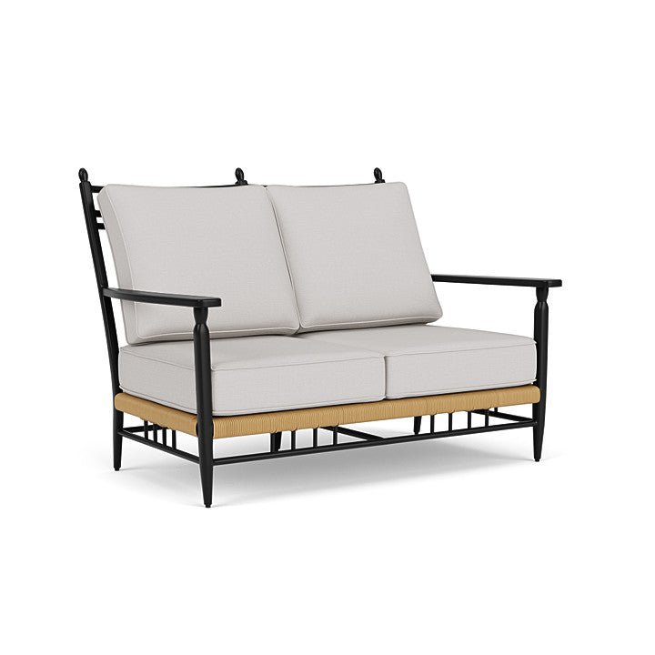 Lloyd Flanders - Low Country Loveseat In Natural Finish With Sailcloth Seagull Fabric - 77050067W61 view 1