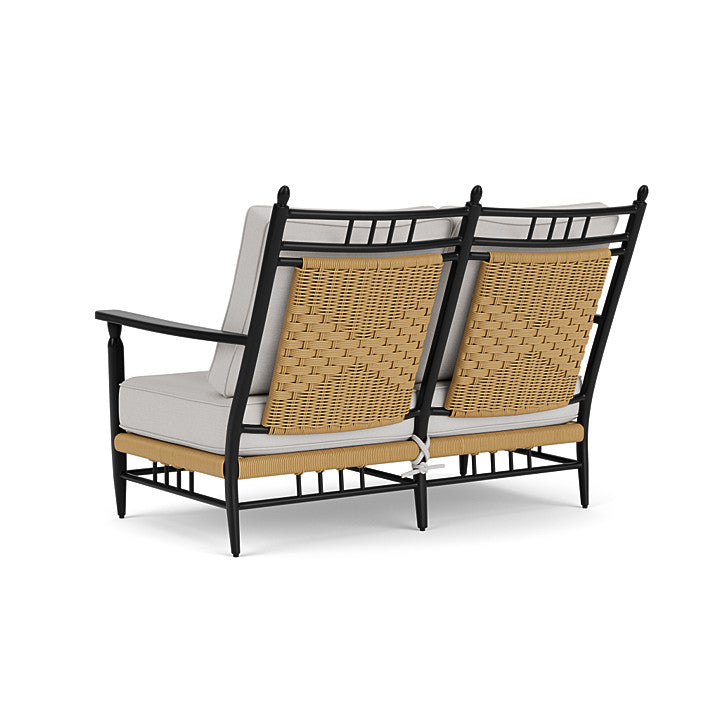 Lloyd Flanders - Low Country Loveseat In Natural Finish With Sailcloth Seagull Fabric - 77050067W61 view 2