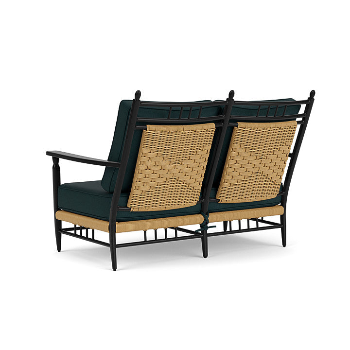 Lloyd Flanders - Low Country Loveseat In Natural Finish With Sandberg Lagoon Fabric - 770500672039 view 2
