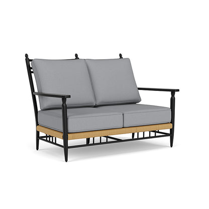 Lloyd Flanders - Low Country Loveseat In Natural Finish With Sandberg Pewter Fabric - 770500672029 view 1