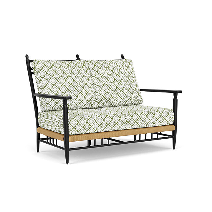 Lloyd Flanders - Low Country Loveseat In Natural Finish With Savannah Green Fabric - 770500672064 view 1