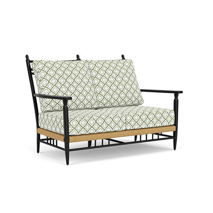 Lloyd Flanders - Low Country Loveseat In Natural Finish With Savannah Green Fabric - 770500672064 view 1