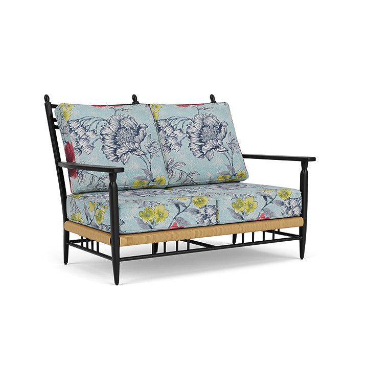 Lloyd Flanders - Low Country Loveseat In Natural Finish With Serena Floral Meadow Fabric - 770500672079 view 1