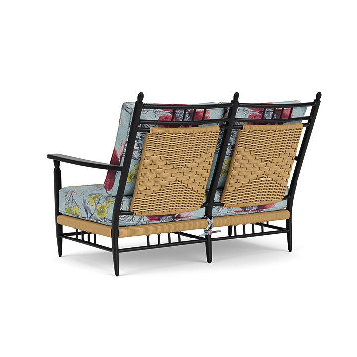 Lloyd Flanders - Low Country Loveseat In Natural Finish With Serena Floral Meadow Fabric - 770500672079 view 2