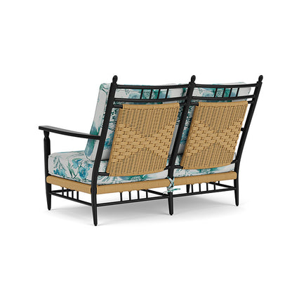 Lloyd Flanders - Low Country Loveseat In Natural Finish With Serena Floral Mist Fabric - 770500672078 view 2