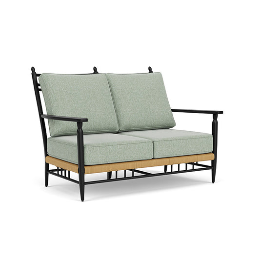 Lloyd Flanders - Low Country Loveseat In Natural Finish With Serene Spa Fabric - 770500672031 view 1
