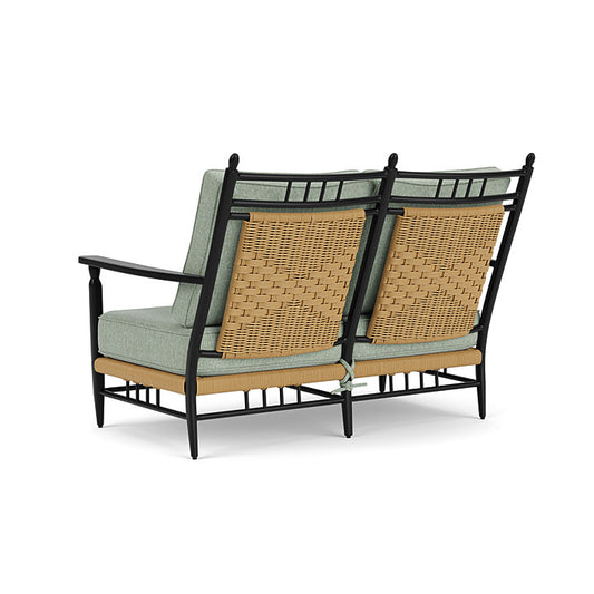 Lloyd Flanders - Low Country Loveseat In Natural Finish With Serene Spa Fabric - 770500672031 view 2