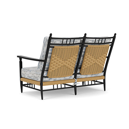 Lloyd Flanders - Low Country Loveseat In Natural Finish With Stratosphere Cloud Fabric - 770500671966 view 2