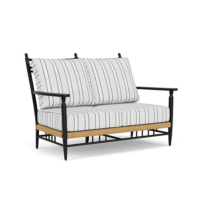 Lloyd Flanders - Low Country Loveseat In Natural Finish With Tamer Fog Fabric - 770500672037 view 1