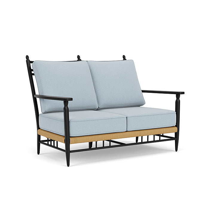 Lloyd Flanders - Low Country Loveseat In Natural Finish With Unearth Dew Fabric - 770500672084 view 1