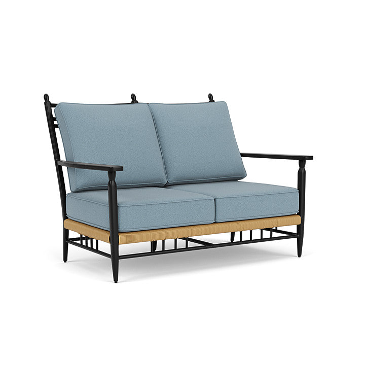 Lloyd Flanders - Low Country Loveseat In Natural Finish With Unearth Mist Fabric - 770500672068 view 1
