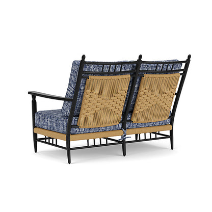 Lloyd Flanders - Low Country Loveseat In Natural Finish With Visions Cobalt Fabric - 77050067683 view 2