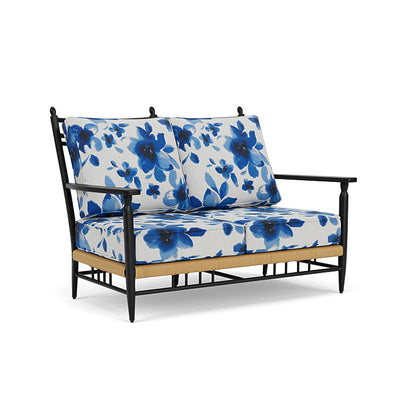 Lloyd Flanders - Low Country Loveseat In Natural Finish With Watercolor Blossom Capri Fabric - 77050067672 view 1