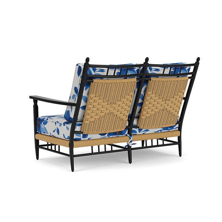 Lloyd Flanders - Low Country Loveseat In Natural Finish With Watercolor Blossom Capri Fabric - 77050067672 view 2