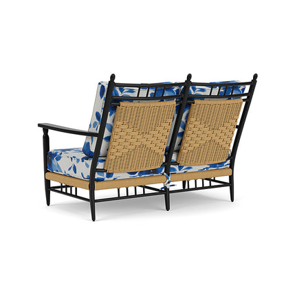 Lloyd Flanders - Low Country Loveseat In Natural Finish With Watercolor Blossom Capri Fabric - 77050067672 view 2
