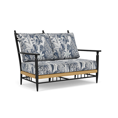 Lloyd Flanders - Low Country Loveseat In Natural Finish With Wayfarer Mist Fabric - 770500672074 view 1
