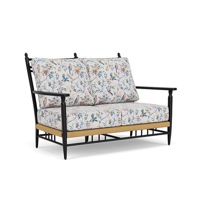 Lloyd Flanders - Low Country Loveseat In Natural Finish With Whimsical Bird Song Fabric - 770500672080 view 1