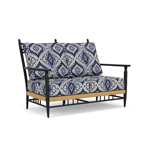 Lloyd Flanders - Low Country Loveseat In Natural Finish With Yoko Mediterranean Fabric - 77050067705 view 1