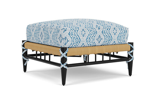 Lloyd Flanders - Low Country Ottoman In Natural Finish With Aman Capri Fabric - 770170671800 view 1