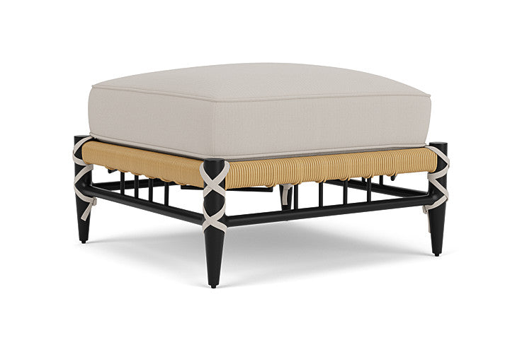 Lloyd Flanders - Low Country Ottoman In Natural Finish With Azulu Twine Fabric - 770170672034 view 1